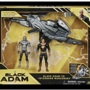 Spin Master DC 4” Black Adam vs Exclusive Figure Intergang Mercenary + Vehicle